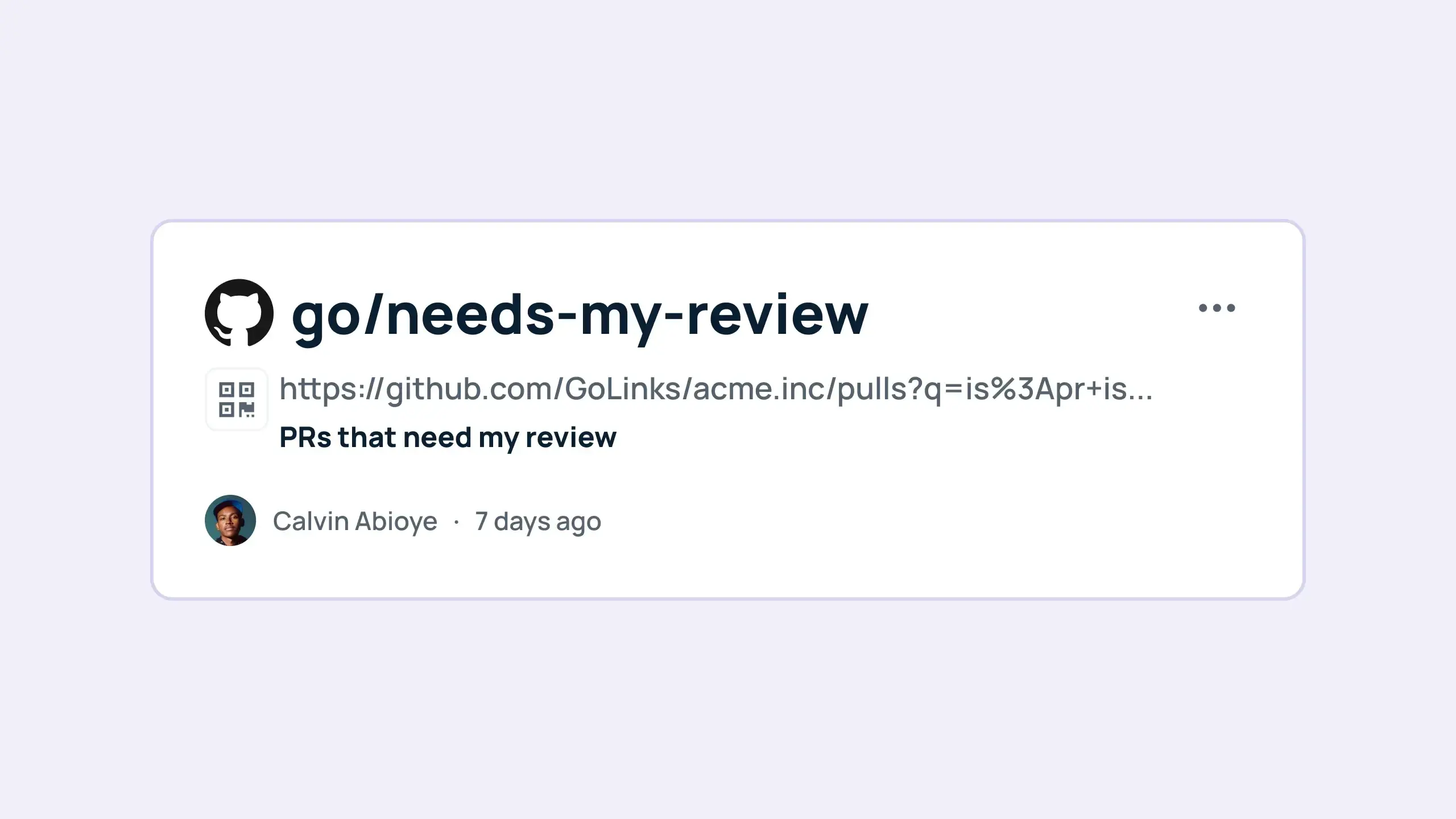 GoLinks® Video Tutorial: Use Go Links® to redirect users to review their Github items for approval.